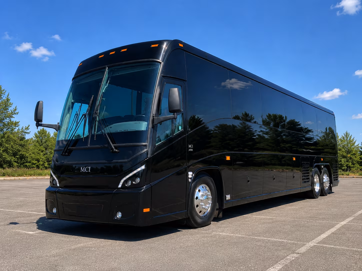nashua charter bus services exterior